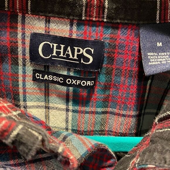 Chaps Classic Oxford Colorblock L/S Shirt - Picture 3 of 3